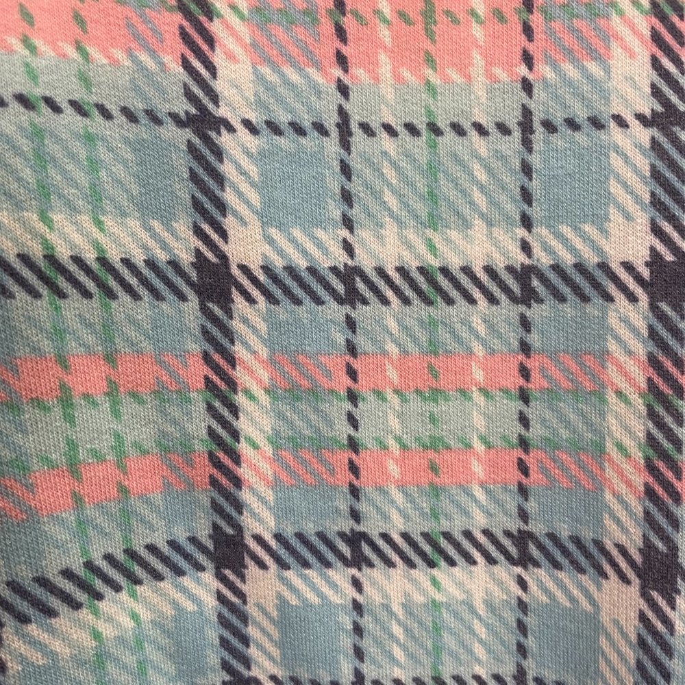 NWT Pink and Blue Plaid Short Sleeve Top - Picture 6 of 7